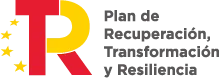 Logo plan de recuperación, transformación y resiliencia